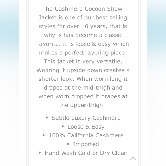 Subtle Luxury Brown Speckled 100% Cashmere Open Front Batwing Cardigan Size S/M - Picture 11 of 11